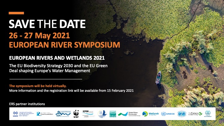 ERS2021; European Rivers and Wetlands 2021, 26 - 27 May.