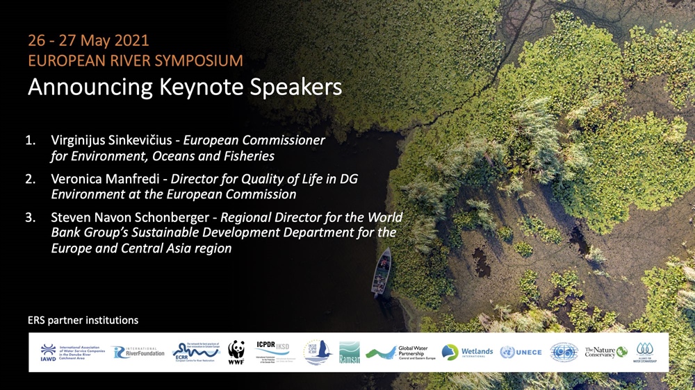 European River Symposium: European Rivers and Wetlands 2021. Draft programme is now online!