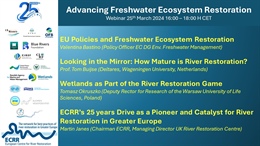 Key messages from the ECRR Webinar Advancing Freshwater Ecosystem Restoration
