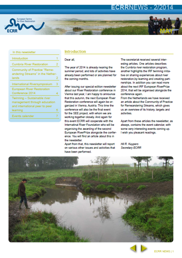 ECRR Newsletter, May 2014