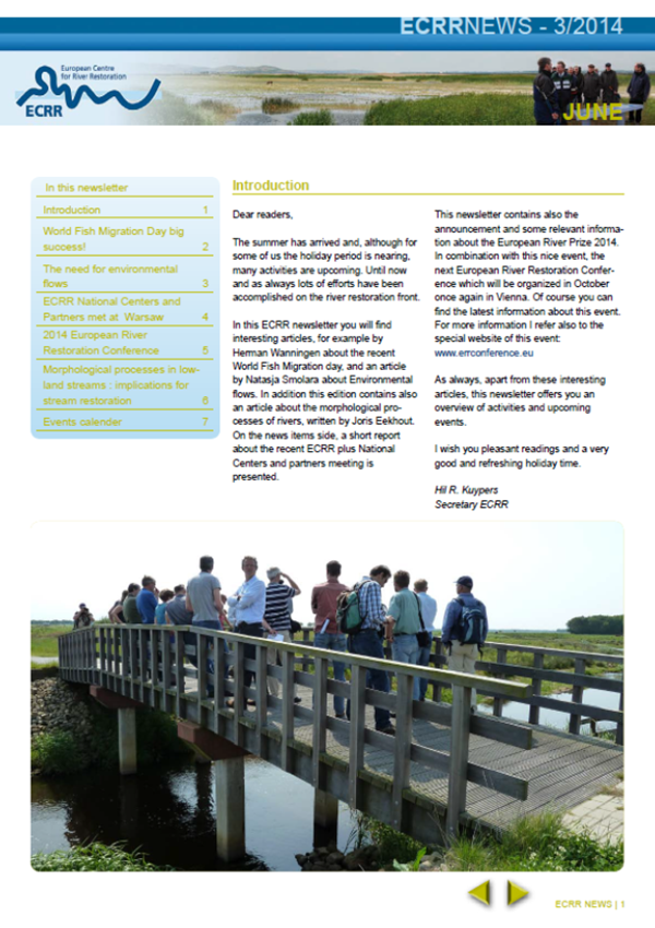 ECRR Newsletter 3 - 2014