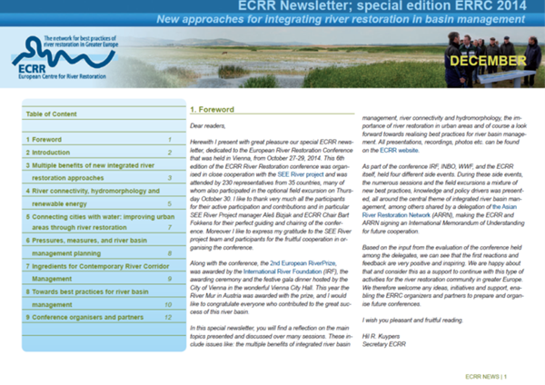 6th European River Restoration Conference report