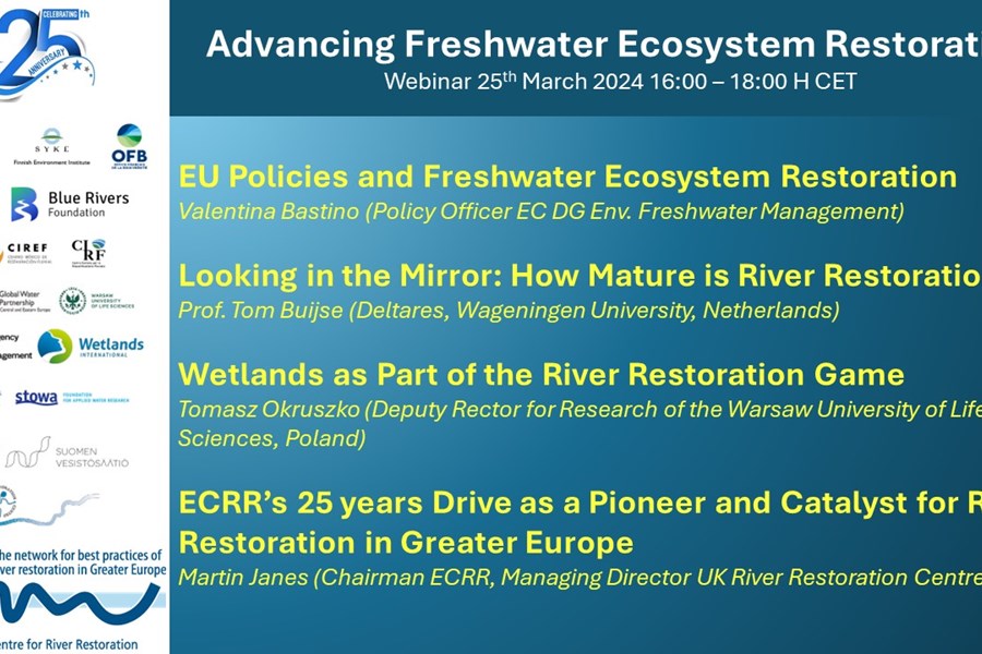 25 Years ECRR Webinar Advancing Fresh Water Ecosystem Restoration