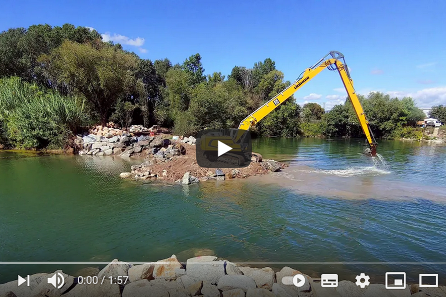 Timelapse on the removal of Moulin des Iscles on the river Argens in South East France : 