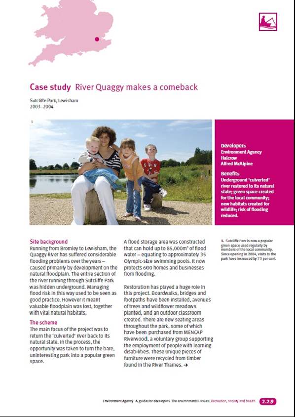 Case study River Quaggy makes a comeback