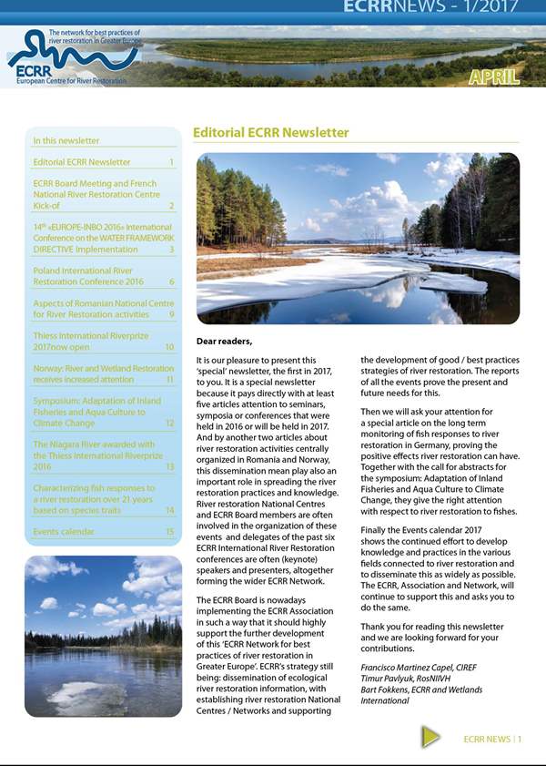 ECRR Newsletter, April 2017