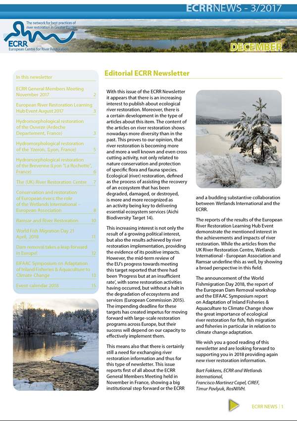 ECRR Newsletter 3/2017 December