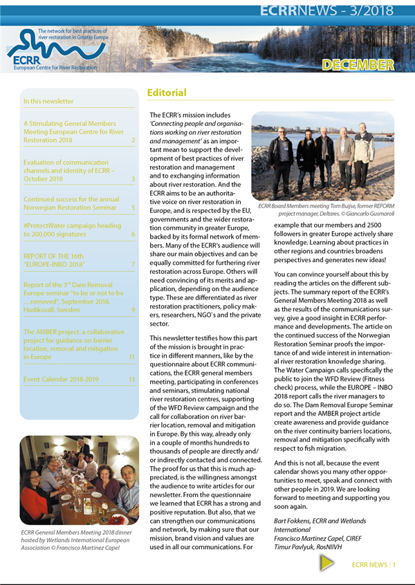 ECRR Newsletter 3-2018 December